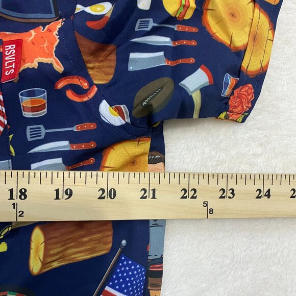 NWT RSVLTS Men's Parks And Recreation City Of Pawnee Button Up Shirt Size Large - Picture 10 of 12